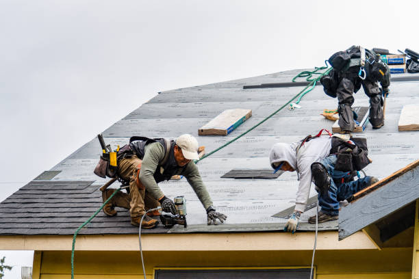 Professional Gutter Installation technician working in Westtown, PA